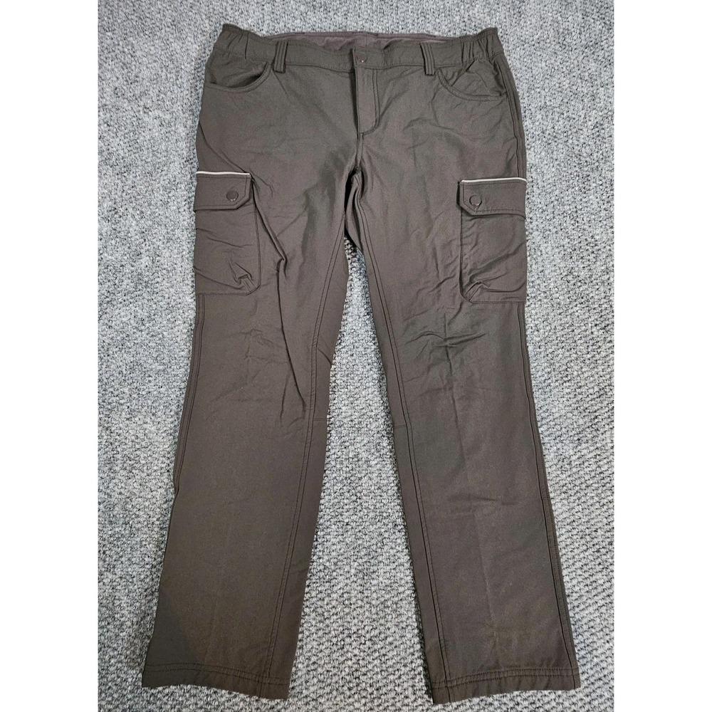 Duluth Trading Flex Womens Dark Gray 14X31 Cargo Performance